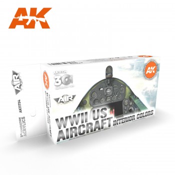 AK Interactive 3G Air Series - WWII US Aircraft Interior Colors SET 3G AK11734